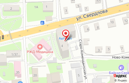 Продовольственный магазин на улице Свердлова на карте