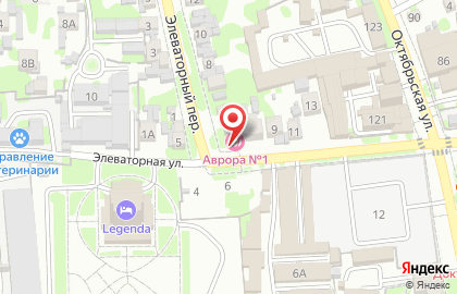 Салон красоты Аврора в Элеваторном переулке на карте