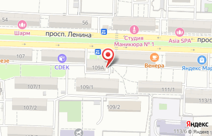 Гостиница Поехали на проспекте Ленина на карте