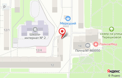 Киоск по продаже фруктов и овощей в Промышленном районе на карте