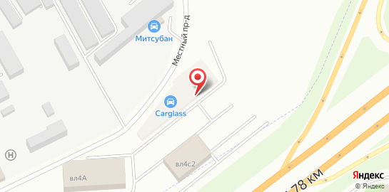 Установочный центр автостекла Carglass на 78 км МКАД на карте