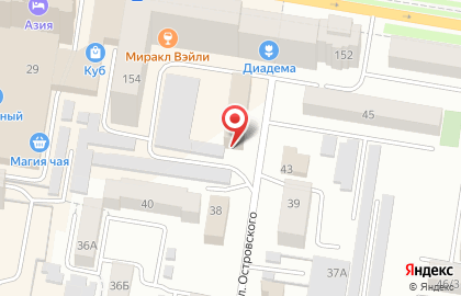 Агентство недвижимости Раритет на улице Островского на карте