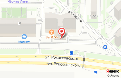 Магазин напитков Бочка на улице Рокоссовского на карте