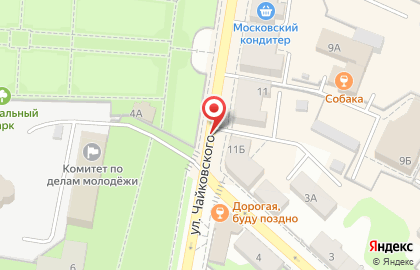 Кострома велосипедная на улице Чайковского на карте