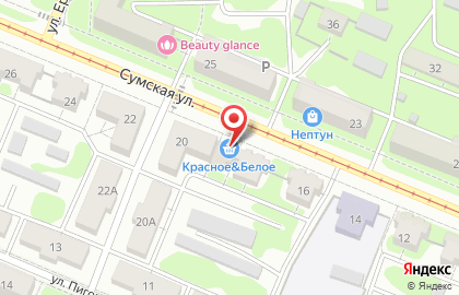 Магазин Красное & Белое в Курске на карте