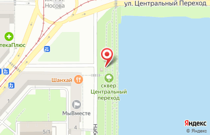 Автостоянка Шельф на Набережной улице на карте