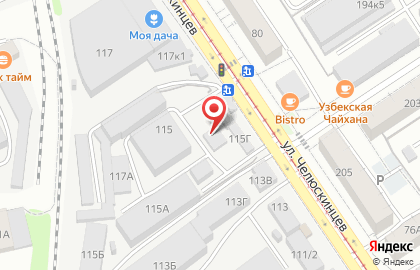 Торговая компания на улице Челюскинцев на карте