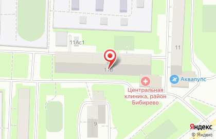 Центральная клиника Бибирево на улице Плещеева на карте