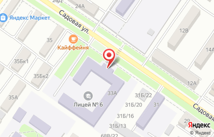 Лицей №6 в Ростове-на-Дону на карте