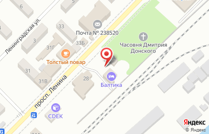 Цветочный магазин в Калининграде на карте