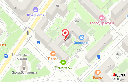 Московская областная коллегия адвокатов на Тишинской площади на карте