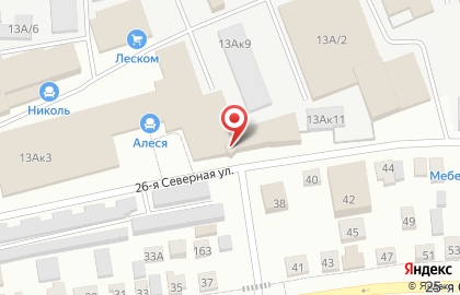 Мебельный дом Юваю на 26-ой Северной улице на карте