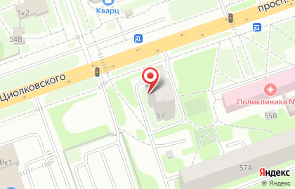 Торгово-монтажная компания Любимые ОКНА на проспекте Циолковского на карте