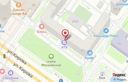 Супермаркет напитков Септима в Октябрьском районе на карте