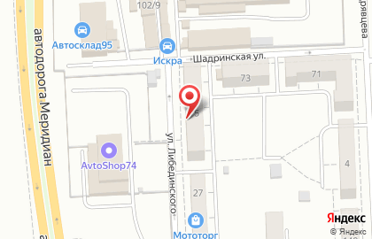 Магазин Автостоп на улице Либединского на карте