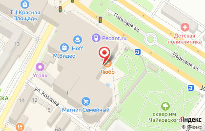 Мебельный салон ЕвроКухни на улице Советов на карте