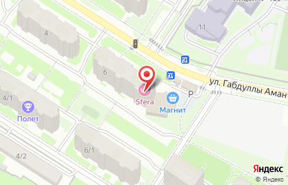 Магнит, сеть продовольственных магазинов на карте