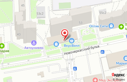 Зоомагазин Четыре Лапы на Новочеркасском бульваре на карте