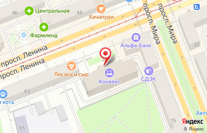 Юридическое агентство Результат на проспекте Ленина на карте