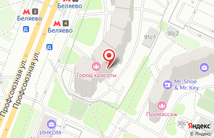Салон Город Красоты в Москве на карте