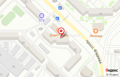 Пиццерия Пиццаед в Черновском районе на карте