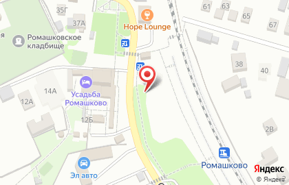 Киоск по продаже фруктов и овощей, с. Ромашково на карте