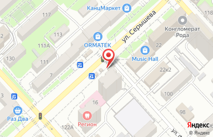 Киоск по продаже фруктов и овощей в Кировском районе на карте