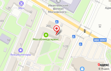 Магазин продуктов в Москве на карте