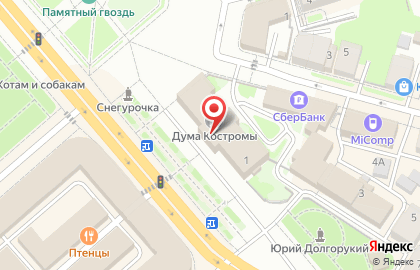 Управление финансов Администрации г. Костромы на карте