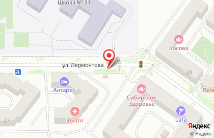 Магазин Абаканские полуфабрикаты на улице Лермонтова на карте