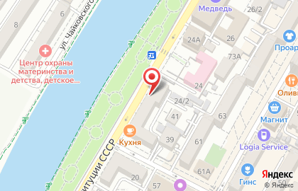 Клиника Твоя на улице Конституции СССР на карте