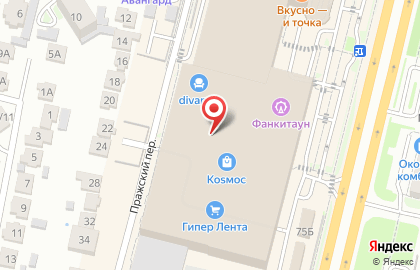 Магазин Inglot на улице Доваторцев на карте