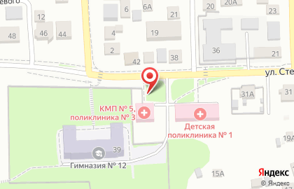 Красноярская городская детская поликлиника №1 на Степана Разина на карте