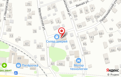 Склад дверей на Рыночной улице на карте