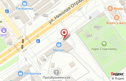 Магазин цифровой и бытовой техники DNS в Тракторозаводском районе на карте