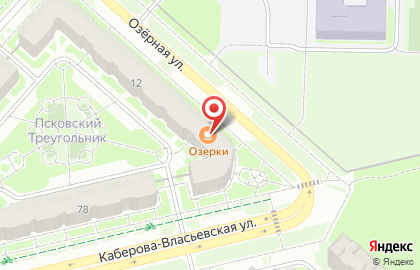 Кафе Озерки на карте