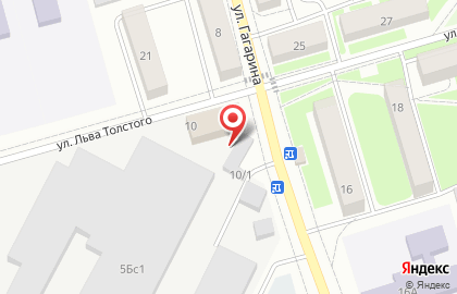 Вся мебель на улице Гагарина на карте