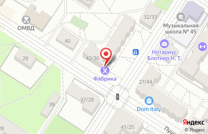Барбершоп-тату Фабрика на Пушкинской улице на карте