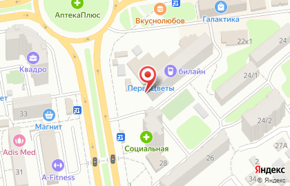 Магазин тканей и фурнитуры в Ростове-на-Дону на карте