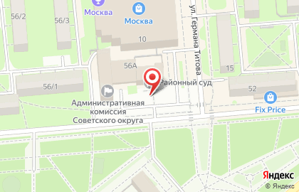 Советский районный суд г. Липецка на карте