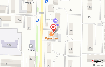 Ресторан Крепость на улице Ленина на карте