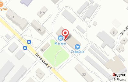Торговый центр Стройка в Рыбном на карте