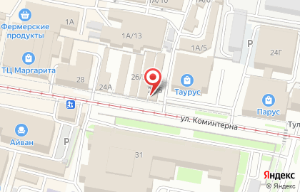 Магазин морепродуктов в Туле на карте