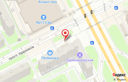Магазин фруктов и овощей на Индустриальном проспекте на карте
