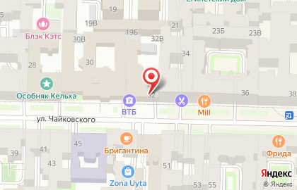 Банк втб Северо-запад (western Union) на улице Чайковского на карте