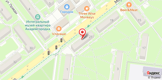 Оптический салон Тамара на Морском проспекте на карте