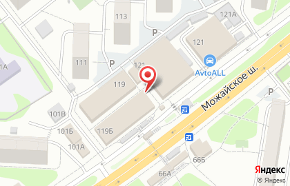 Первая полоса на Можайском шоссе на карте