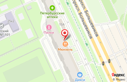 Банк Открытие на проспекте Большевиков, 17 на карте