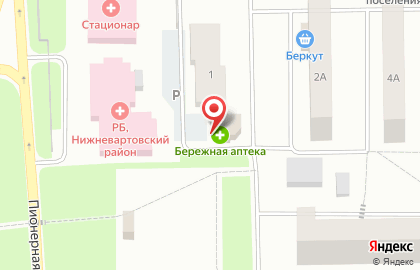 Бережная аптека в Ханты-Мансийске на карте