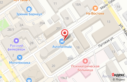 Avtoformula на Мало-Тобольской улице на карте